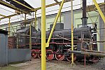 станция Калинковичи: Паровоз ЭР791-32 в депо Калинковичи в качестве стационарной установки для производства теплоэнергии
