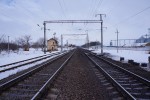 станция Устиновка: Нечётная горловина. Вид на станцию