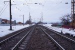 станция Устиновка: Нечётная горловина. Вид в сторону Мироновки