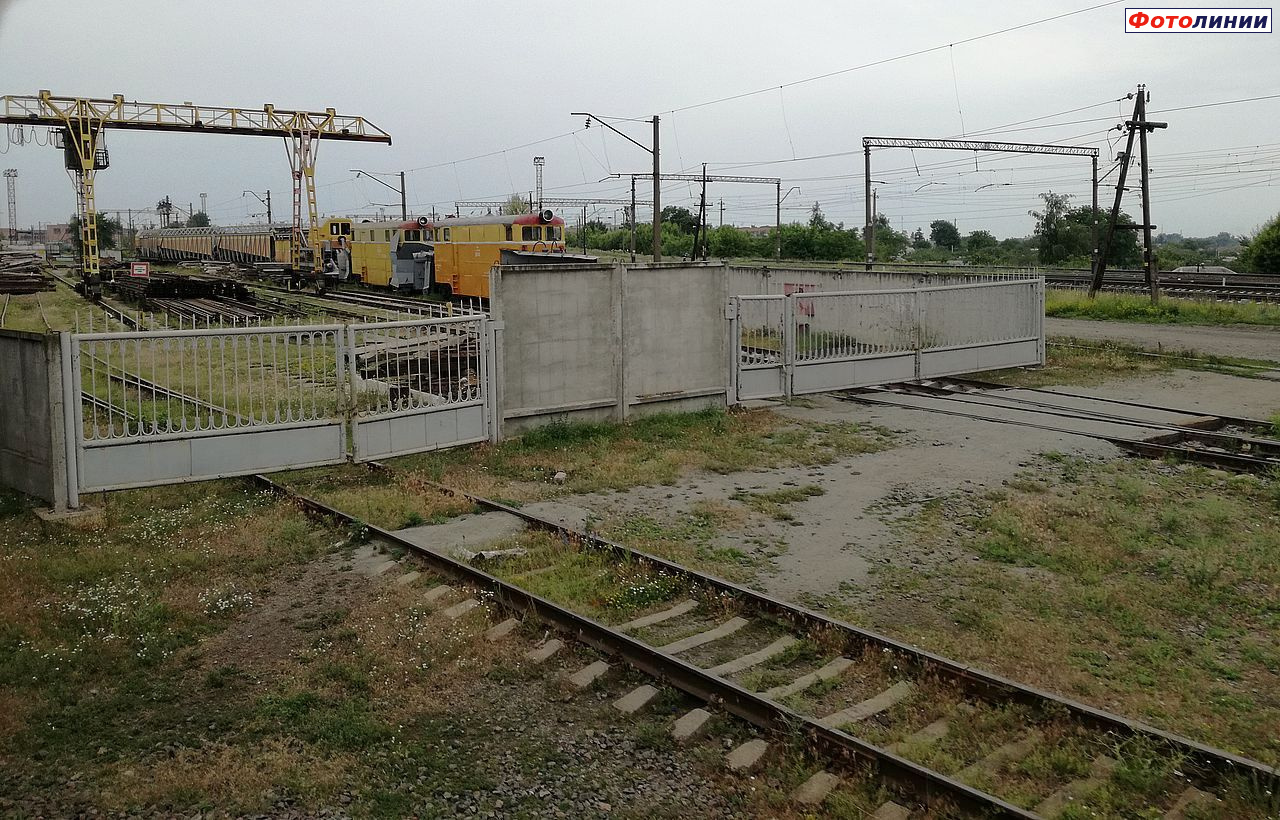 Производственная база Казатинской дистанции пути (ПЧ-7), вид в сторону вокзала