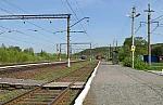 станция Ергач: Вид в сторону Кунгура с первой платформы