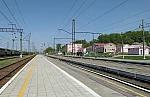 станция Левшино: Вид в сторону Чусовской с третьей платформы