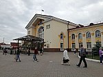 станция Винница: Центральный вход в вокзал, вид со стороны города