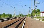 станция Пальники: Вид с платформы в сторону Перми