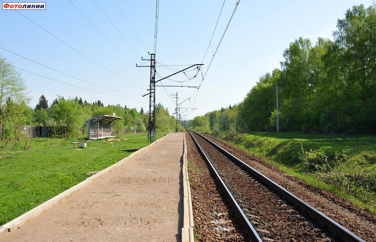Вид с платформы в сторону Углеуральской