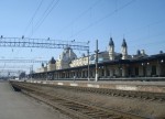станция Жмеринка: Вокзал, вид с четвёртой платформы