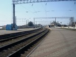 станция Жмеринка: Третья и четвёртая платформы, вид в киевском направлении