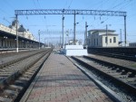 станция Жмеринка: Третья платформа, вид в одесском направлении