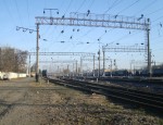 станция Хмельницкий: Вид на восток, в сторону Жмеринки