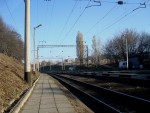 о.п. Каменецкий Переезд: Платформа, вид в сторону станции Хмельницкий