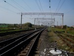 станция Богдановцы: Вид с нечётной горловины в сторону Хмельницкого
