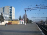 станция Хмельницкий: Первая платформа. Вид в сторону Жмеринки