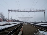 станция Коржевцы: Пассажирская платформа, вид в сторону Богдановцев