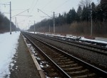 о.п. Литки: Вид с пассажирской платформы в сторону Коржевцов