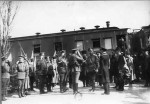 станция Хмельницкий: Встреча царя Николая II на вокзале