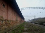 станция Сербиновцы: Пакгауз и разобранный подъездной путь. Вид в сторону Жмеринки