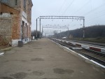 станция Сербиновцы: Вид с пассажирской платформы в сторону Жмеринки