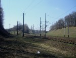 станция Жмеринка-Подольская: Расхождение двух линий: налево - на Могилёв-Подольский, прямо - на Гречаны