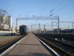станция Хмельницкий: Вторая платформа. Вид в сторону Жмеринки