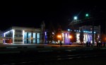 станция Хмельницкий: Вокзал со стороны путей. Ночной вид