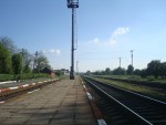 станция Балин: Вид с второй платформы в сторону Негина