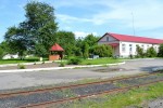 станция Каменец-Подольский: Беседка и основное здание в пункте оборота локомотивов