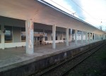 станция Ланчхути: Навес и вход в пассажирское здание, вид в сторону Батуми