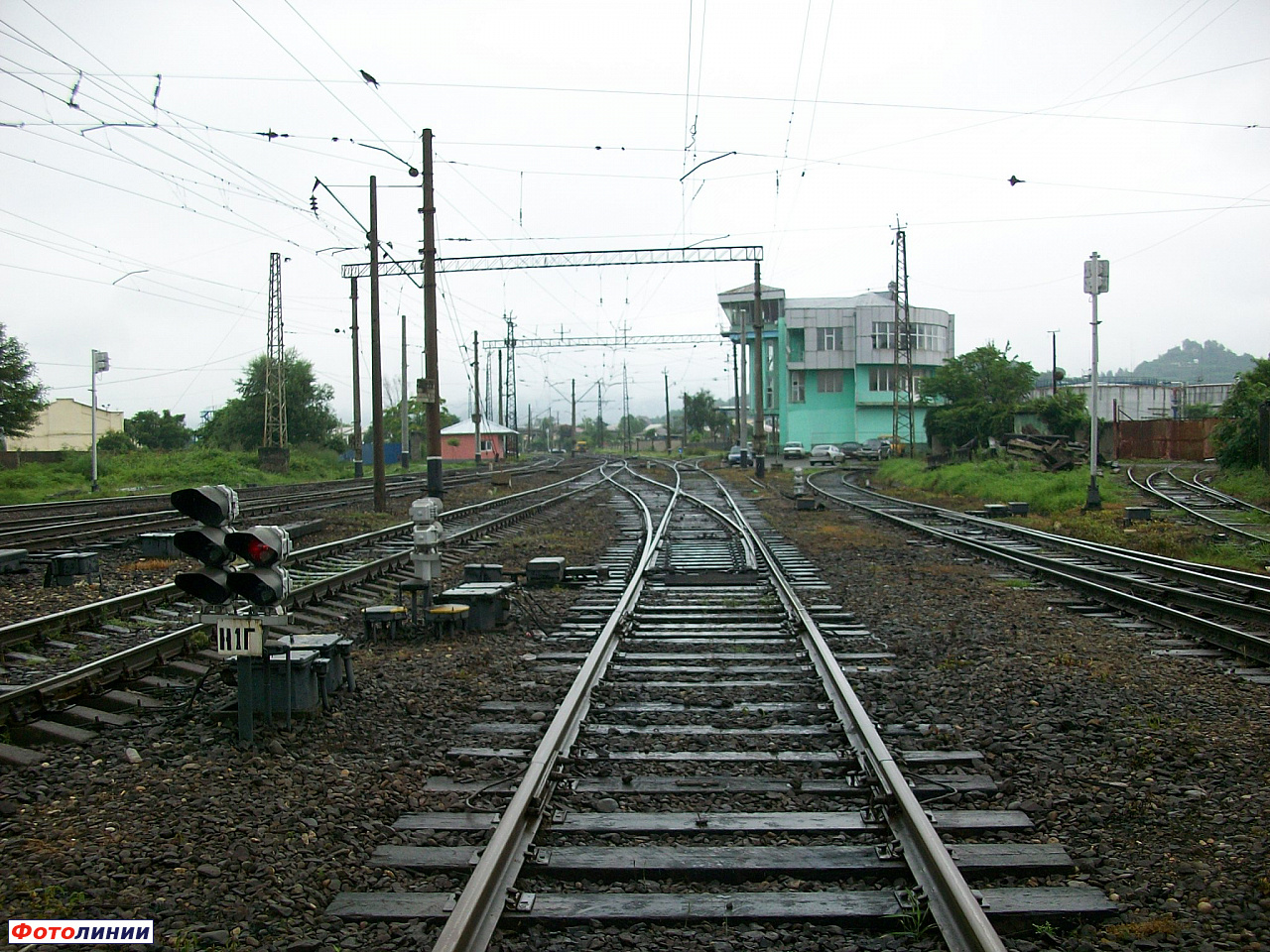 Вид в сторону Батуми-Пассажирской, светофор Н1Г