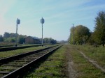 станция Лесоводы: Нечётная горловина и выходные светофоры, вид в сторону Закупного