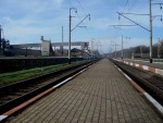 станция Черный Остров: Вид с пассажирской платформы в сторону Наркевичей