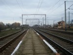 станция Войтовцы: Вид с пассажирской платформы в сторону Волочиска