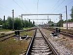станция Луначарского: Марщрутные светофоры ЧМ11и ЧМ9А, вид в сторону Салара