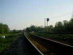 станция Четырбоки: Чётная горловина, вид в сторону Шепетовки