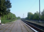 станция Четырбоки: Пассажирская платформа, вид в сторону Шепетовки