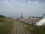 станция Староконстантинов-I: Вид с моста в сторону Антонин