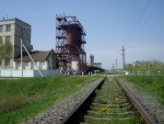 станция Суховолье: Пакгауз и зерносушилка, вид в сторону Лепесовки