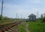 станция Суховолье: Стрелочный пост, вид в сторону Жизниковцев