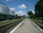 станция Лепесовка: Пассажирская платформа, вид в сторону Суховоли