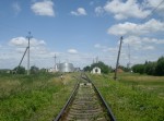 станция Лепесовка: Чётная горловина, вид в сторону Суховоли