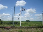 станция Лепесовка: Выходной светофор Н1 в чётной горловине