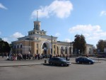 станция Бердичев: Вокзал. Вид со стороны привокзальной площади