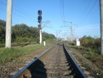 станция Шепетовка: Схождение двух линий: слева - из Казатина, справа - из Коростеня