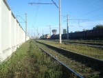 станция Шепетовка: Вид в здолбуновском направлении от места пожарного поезда