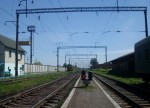 станция Полонное: Вторая платформа, вид в сторону Понинки