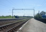 станция Понинка: Первая платформа, вид в сторону Мирополя