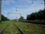 станция Мирополь: Чётная горловина, вид в сторону Печановки