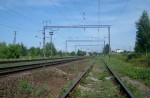 станция Мирополь: Чётная горловина, вид в сторону Печановки