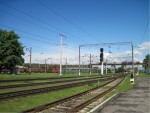 станция Шепетовка: Вид с платформы на отстой электровозов
