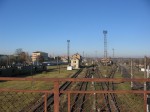 станция Шепетовка: Вид с пассажирского моста в сторону Здолбунова