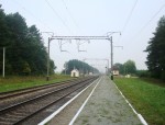 о.п. Село-Каменка: Вид с платформы в сторону Цветохи
